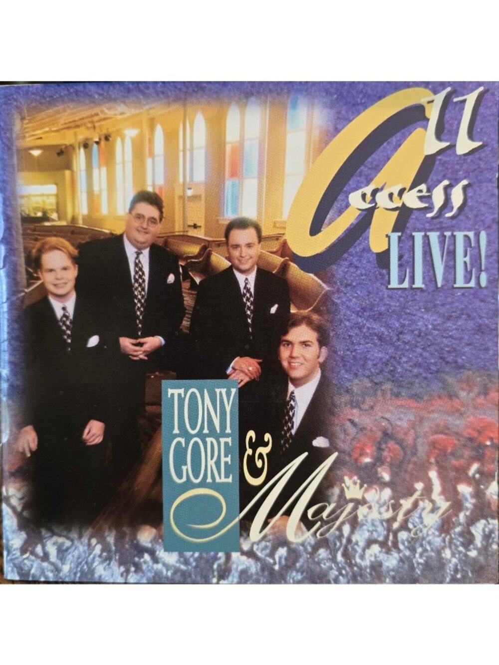 Tony Gore & Majesty All Access Live CD Southern Gospel Music Album  38018cd